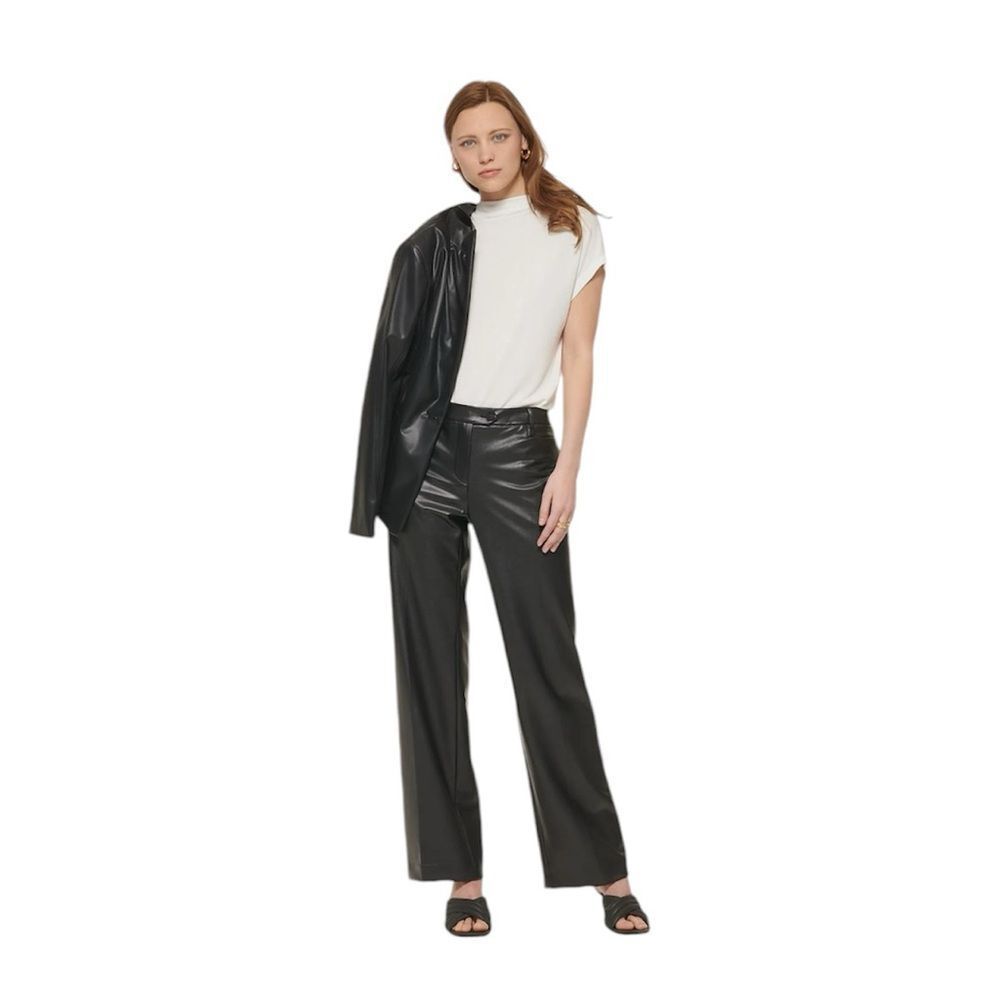 NWT Calvin Klein Faux Leather Suit Pants Sz 2 Small